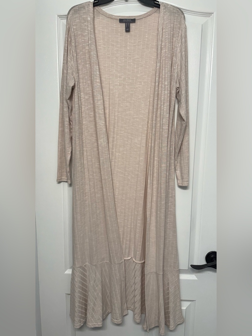 Lisa Rinna Collection Lightweight Knit Duster Cardigan Size M